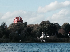 house in clouds